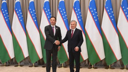 Геннадий Головкин Өзбекстан президенті Шавкат Мирзиёевпен кездесті (ФОТО)