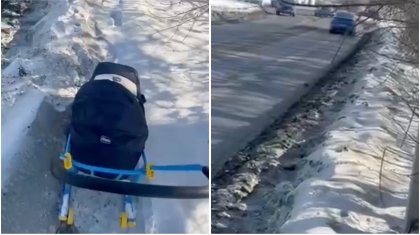 Өскеменде тротуар жоқ: баламен жүру азапқа айналған