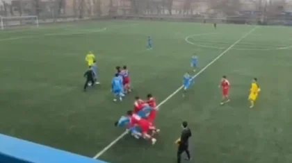 «Ордабасы» – «Ақтөбе» матчында төбелес: 2 ойыншы ауруханаға түсіп, капитан қамауға алынды (ВИДЕО)