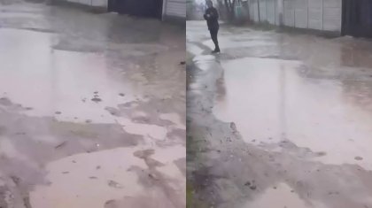 Таразда құжат жүзінде асфальт бар, бірақ шын мәнінде халық батпақ кешіп жүр