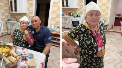 Паралимпиада чемпионы Ербол Хамитов алтынын апасына табыстады (ВИДЕО)