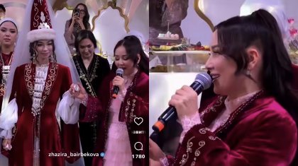 «Келінін өзі ұзатты»: Жазира Байырбекова жұртты таңқалдырды (ВИДЕО)