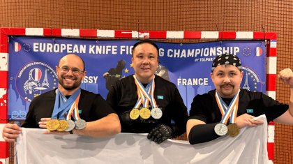 Қазақстандық спортшылар Францияда өткен спорттық пышақ жекпе-жегінен Еуропа чемпиондары атанды