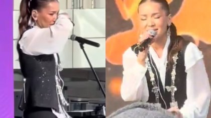 «Сахна этикасы қайда?»: Мақпал Исабекова концертте ән айтамын деп жылап жіберді (ВИДЕО)