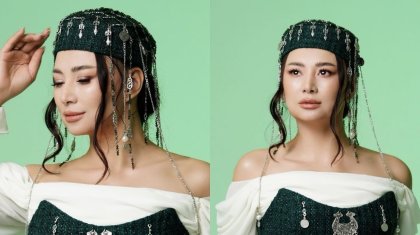 «Иығын сонша ашып...»: Мадина Сәдуақасова Наурыздағы образымен сынға қалды (ФОТО)