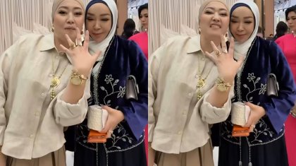 «5 карат бриллиант»: Айнұр Тұрсынбаева Наркенжеге тойда сақинасын сыйлады (ВИДЕО)