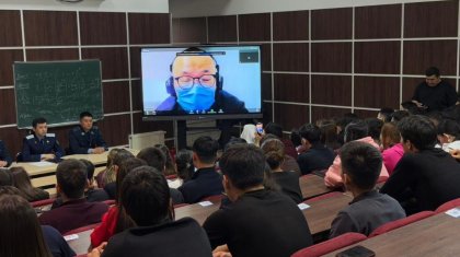 Елордалық студенттерге есірткі қылмысы туралы телекөпір өткізілді