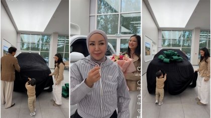 «Барлық қызға осындай ене бұйырсын»: Айнұр Тұрсынбаева келінінің туған күніне қымбат көлік сыйлады (ВИДЕО)