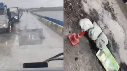 Қостанайда көпір қақ айырылды: ақылы жолда ойық пайда болып, жүргізушілер шошып жүр