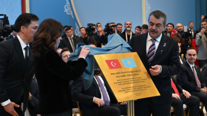 Тоқаев пен Ердоған Қожа Ахмет Ясауи атындағы мектептің ашылу рәсіміне қатысты