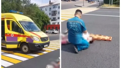 Павлодарда жедел жәрдем көлігі жаяу жүргіншіні қағып кетті