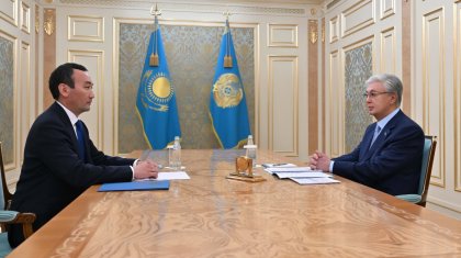 Мемлекет басшысы Ұлытау облысының әкімі Есет Байкенді қабылдады