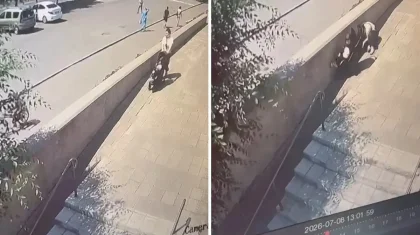 Павлодарда әйел мен баланың үстіне мұз лақтырған күдіктінің кім екені анықталды