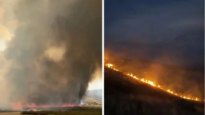 Қарағанды облысында ірі табиғи өрт сөндіріліп жатыр (ВИДЕО)