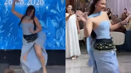 «Бетімен жіберген»: Қайрат Нұртастың қызы Алау тойда билеп сынға қалды (ВИДЕО)