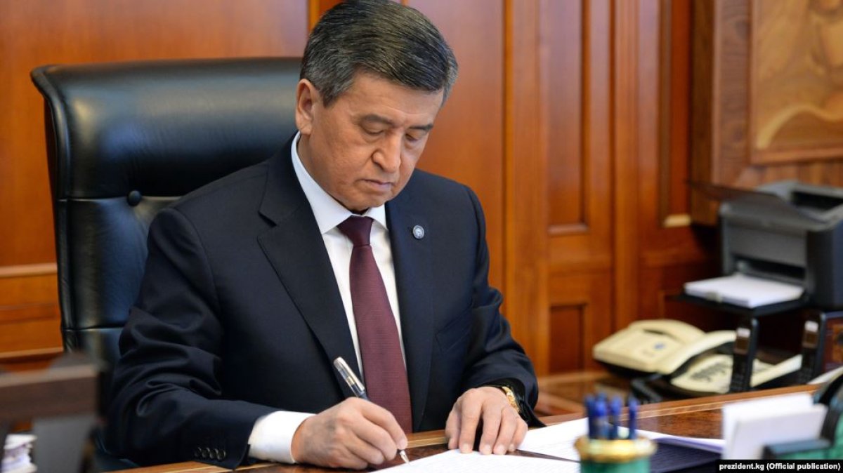 Қырғызстан президенті Сооронбай Жээнбеков (фото: «Азаттық»)