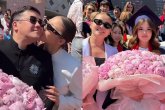«Бақытқа бөледің»: Тұрсынбек пен Мөлдір қыздарының соңғы қоңырауына бірге барды (ФОТО)